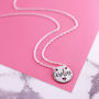Sterling Silver Mum Necklace With Engraved Names, thumbnail 11 of 12