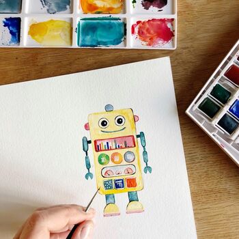 Personalised Robot Giclee Print, 3 of 6