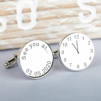 Personalised Wedding Cufflinks With Sayings, 2 of 10