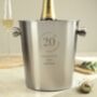 Personalised Number Stainless Steel Ice Bucket, thumbnail 3 of 5