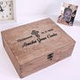 Personalised Carved Wooden Christening Box, thumbnail 2 of 5