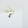 Gold Plated Ellipse Drop Earrings, thumbnail 7 of 9