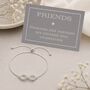Friendship Infinity Drawstring Bracelet, thumbnail 1 of 6