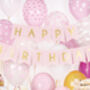 Colourful And Gold Foil Flag Birthday Banner, thumbnail 3 of 4