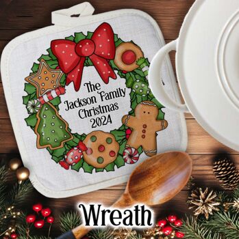 Personalised Cute Christmas Gift Pot Holder / Grab, 9 of 12