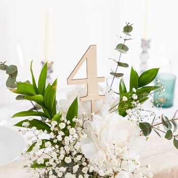 Wooden Table Number Signs, 5 of 5