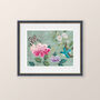 Bird, Butterfly And Florals Chinoiserie Giclée Print, thumbnail 6 of 6