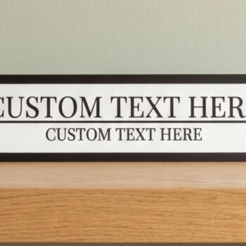 Personalised Small Custom Acrylic Road Wall Sign Plaque, 2 of 5