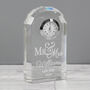 Personalised Mr And Mrs Crystal Clock, thumbnail 2 of 3