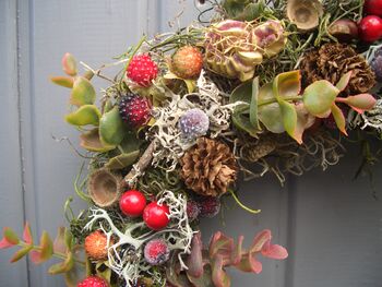 Autumn Berry Wreath For Wall Or Door Decoration, 3 of 10