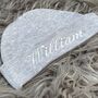 Personalised Embroidered Grey Newborn Baby Hat, thumbnail 4 of 9