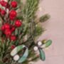 Glass Mistletoe Christmas Ornaments Gifts, thumbnail 1 of 4