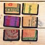 Handmade Rice Sack Wallet Fair Trade Recycled, thumbnail 1 of 12