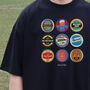 Crystal Palace Football Beer Mats Oversized T Shirt, thumbnail 10 of 10