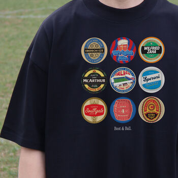 Crystal Palace Football Beer Mats Oversized T Shirt, 10 of 10
