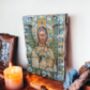 Jesus Christ Icon Print, Greek Orthodox Wall Art, thumbnail 4 of 5