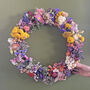 Colour Pop Bright Dried Flower Wreath, thumbnail 1 of 4