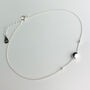 Sterling Silver Circle Bead Charm Anklet, thumbnail 1 of 5