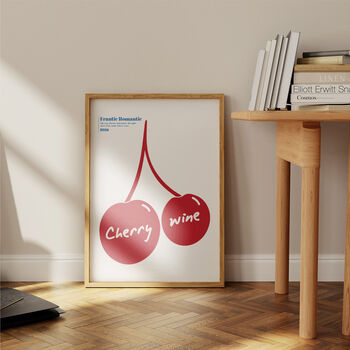 Cherry Wine 1980's Music Giclée Art Print, 3 of 4