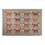 Red Foxes Large Fabric Placemat, thumbnail 2 of 11