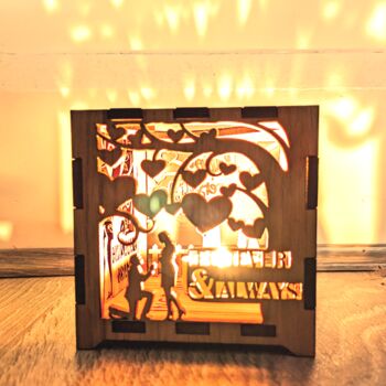 Mrs And Mrs Couples Anniversary Lantern With Gift, 10 of 11