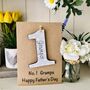 Personalised Father's Day Grandpa No.One Keepsake Card, thumbnail 2 of 2
