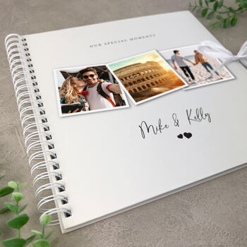 Personalised Photo Couples Photo Keepsake Memory Scrapbook For Valentines Day, Anniversary And Weddings, 2 of 5