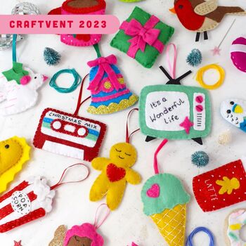 '12 Days Of Craftvent' Felt Decoration Advent Calendar, 5 of 9