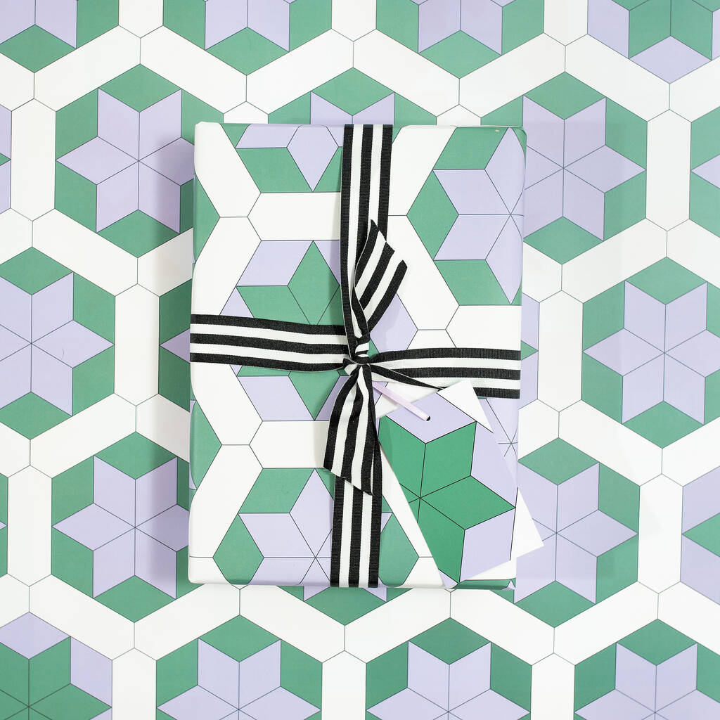 Luxury Patchwork, Christmas Wrapping Paper Star, 1 of 4