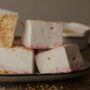 Strawberry Marshmallow Gift | Handmade Scouse Mallow With Custard Cream Topping, thumbnail 2 of 5