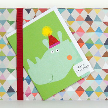 Mini Rhino Greetings Card, 4 of 5