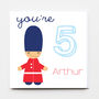 Personalised Birthday Soldier Greeting Card, thumbnail 3 of 4