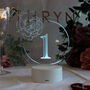 Light Up Wedding Centrepiece Table Number, thumbnail 2 of 8