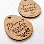 Engraved Wooden Personalised Easter Jar Label, thumbnail 6 of 11