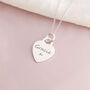 Sterling Silver Personalised Mini Heart Necklace, thumbnail 1 of 10