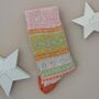 Wool Blend Nordic Socks In Pink, thumbnail 1 of 2