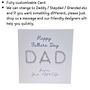 Handmade Personalised Fathers Day Card From Name, thumbnail 3 of 6