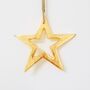 Gold Hanging Star Decoration, thumbnail 3 of 4