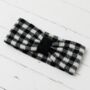 Gingham Knitted Headband, thumbnail 3 of 8