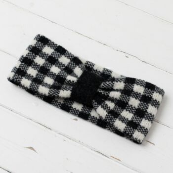 Gingham Knitted Headband, 3 of 8