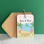 St Lucia Save The Date Luggage Tag, thumbnail 7 of 8