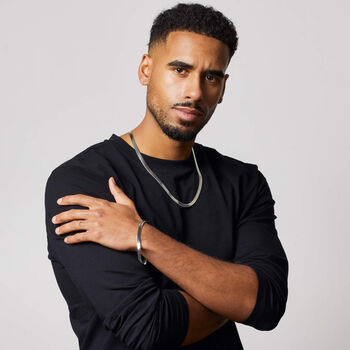 Stainless Steel Flat Herringbone Chain Bracelet – 6mm, 4 of 5