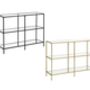Console Table With Three Shelves And Glass Tier, thumbnail 8 of 8
