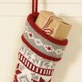 Personalised Chunky Knit Fair Isle Christmas Stocking, thumbnail 3 of 5