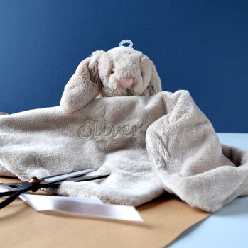 Personalised Metallic Bunny Comforter Blanket, 7 of 7