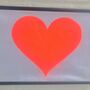 Recycled Cotton Neon Heart Wall Hanging, thumbnail 3 of 4