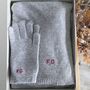 Personalised Cashmere Wool Gloves Scarf Gift Box Set, thumbnail 3 of 10