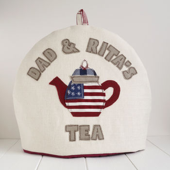 Personalised American Flag Tea Cosy Gift, 6 of 11