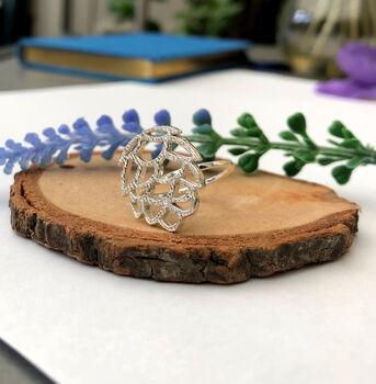 Sterling Silver Pine Cone Ring, 8 of 9