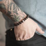 Personalised Wooden Bead Mens Bracelet, thumbnail 3 of 10